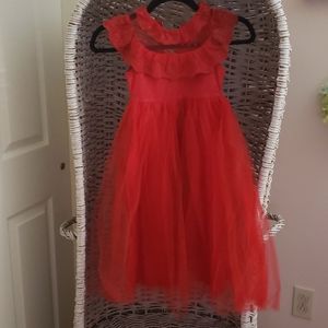 Trish Scully Embroidered Bib Tulle Dress